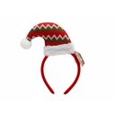 Adorno navideño vincha/gorro 11x23cm varios diseños