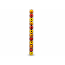 Bola navideña 6cm 12pc rojo/dorado brillante escarchado mate