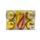 Bola navideña 6pc 2-120075944 dorado