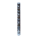 Bola navideña 7cm 12pc plateado oscuro brillante escarchado mate