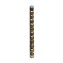 Bola navideña 8cm 12pc dorado brillante escarchado mate sycb20-15