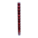 Bola navideña 8cm 12pc rojo oscuro brillante escarchado mate 20-13