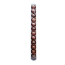 Bola navideña 8cm 12pc rose gold brillante escarchado mate