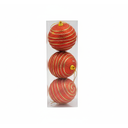 Bola navideña 8cm 3pc 2-lm1704-097 rojo