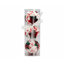 Bola navideña 8cm 3pc 2-lm1704-258 rojo