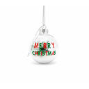 Bola navideña 8cm merry christma 8cm stsq9k130