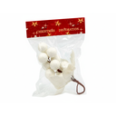 Bola navideña gajo uvas 14cm 503-1277 blanco