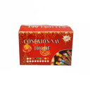 Conexion  navideña 100l 8f 5m rojo cable verde lsh001
