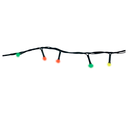 Conexion  navideña 140l 8f 7m multifuncional cable verde lsh006