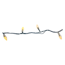Conexion navideña 26l 8f 2.4m blanco calido  cable verde h049