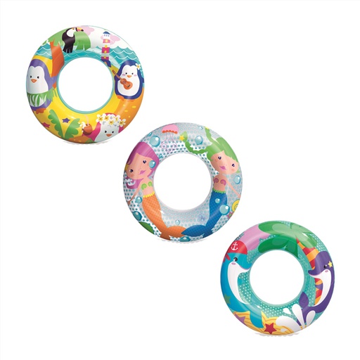 [87634] Flotador inflable redondo infantil 20" diseño marino bestway 36113