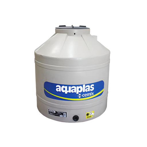 [62466] TANQUE PARA AGUA TRICAPA CON ACCESORIOS 1100 LITROS AQUAPLAS GRIS