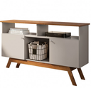 Mueble mdf tv 68x140x42cm negro/madera