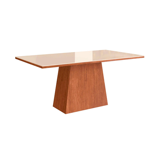 [125724] Mesa mdf comedor 160x90x78cm canela