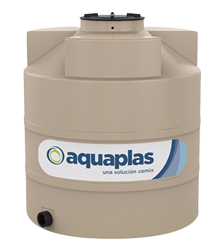 [126280] TANQUE PARA AGUA TRICAPA CON ACCESORIOS 1700 LITROS AQUAPLAS BEIGE