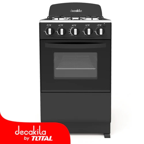 [123590] Estufa de gas 4 quemadores 20" decakila kugs003b negro