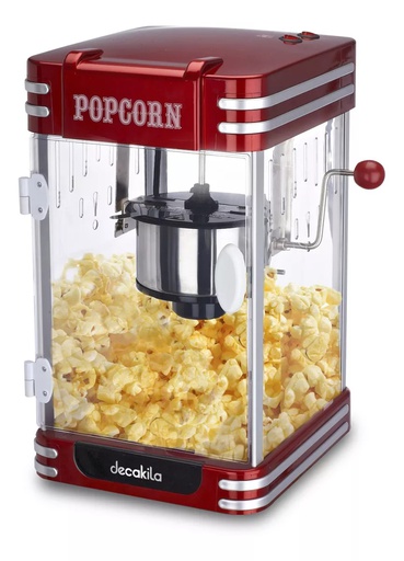 [124679] Maquina para hacer palomitas con agitador decakila kett019r rojo