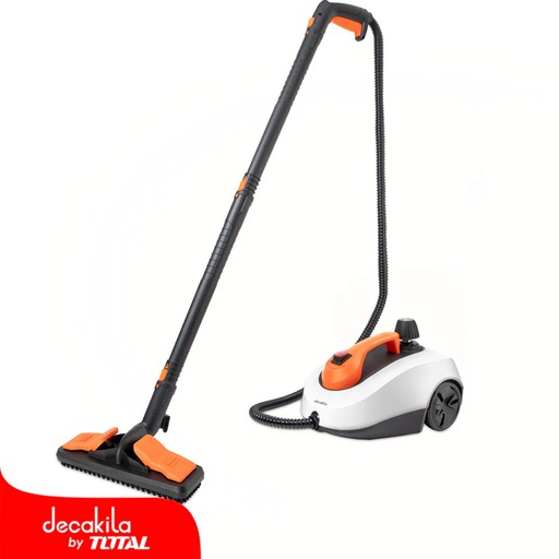 [125901] Limpiador a vapor con accesorios 1.3 litros decakila kuen017w naranja