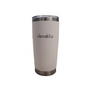 Vaso termico con tapadera acero inoxidable 20 onzas decakila kmtt024w blanco