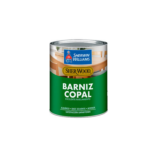 [3148] Barniz copal 1/4-galon sherwin williams satinado