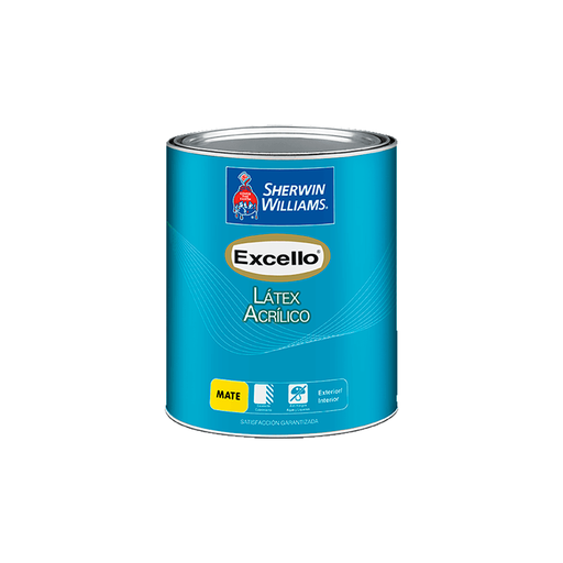 [43812] Pintura excello latex 1/4-galon sherwin williams blanco