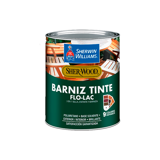 [45200] Barniz-tinte flo-lac 1/4-galon sherwin williams roble oscuro