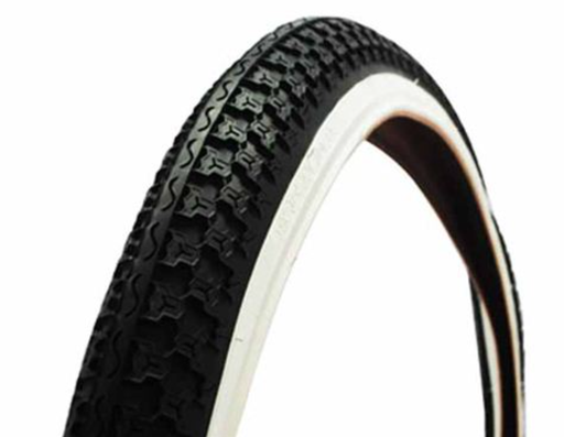 [77243] Llanta de bicicleta 26x2.125 kenda k52 negra franja blanca