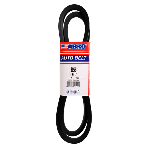 [86068] Banda de hule para carro b-58 abro bt-b58-pr-w negra